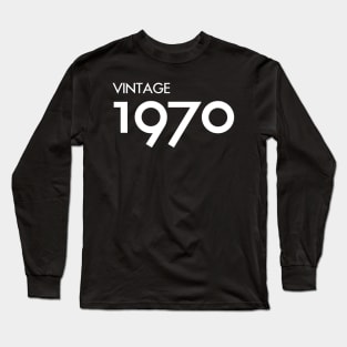 Vintage 1970 Gift 50th Birthday Party Long Sleeve T-Shirt